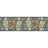 Bluebell & Peony Border Wallpaper Bayleaf/Manilla