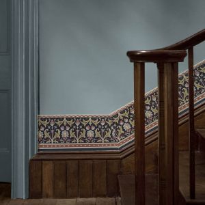 Ornamental Frieze Wallpaper Indigo/Thyme