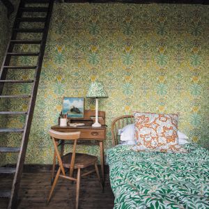 Woodland Weeds Wallpaper Sap Green