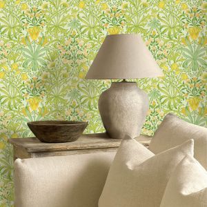 Woodland Weeds Wallpaper Sap Green